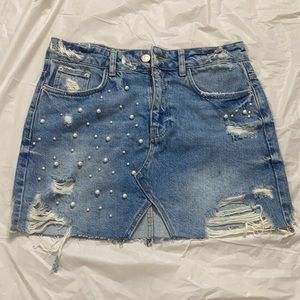 Zara denim skirt